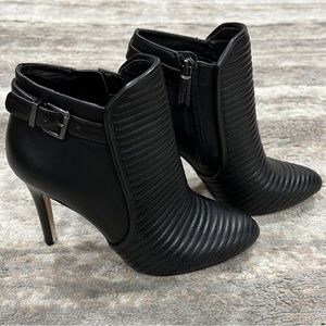 BCBGeneration Black Moto High Heel Ankle Boots Size 7.5